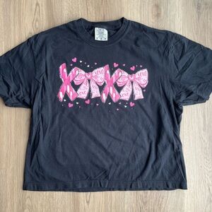 Valentines Day xoxo boxy tee crop top size medium brand new